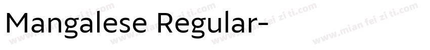 Mangalese Regular字体转换